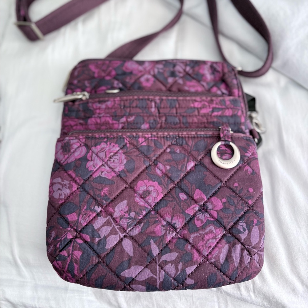 Floral Quilted Crossbody Bag